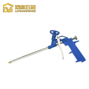 LV-201 Pro-Blue Edition Expanding Foam Gun, Heavy-Duty Aluminum Alloy PU Applicator with Precision Flow Control for Window, Door & Stone Installation