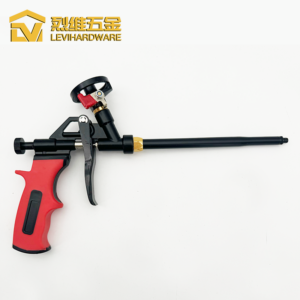 LV-219 Pro Zinc-Alloy Foam Gun with Integrated Safety Shut-off Valve – Industrial PU Applicator with Brass Nozzle & Anti-Clog Switch for Precision Sealing