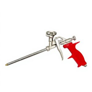 LV-230 Professional Hybrid Foam Gun – Heavy-Duty Zinc-Alloy Barrel with Ergonomic High-Visibility Red Grip & Precision Flow Adjustment for Industrial Sealing