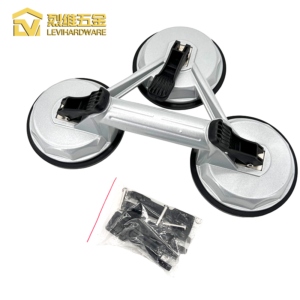 LV303A Professional Triple-Claw Aluminum Suction Cup, 160kg Heavy-Duty Vacuum Lifter for Large Format Glass & Stone Slabs