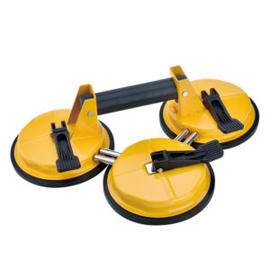 LV303D Professional Triple-Claw Aluminum Suction Cup, 160kg Heavy-Duty Vacuum Lifter for Large Format Porcelain and Stone Slabs