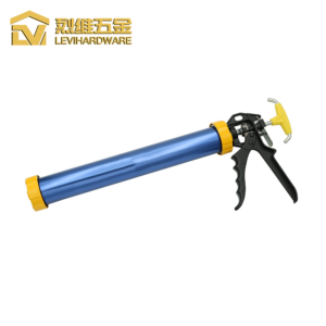 LV-320-1 Professional Aluminum Sausage Gun | High-Thrust 600ml Sealant Gun with Ergonomic T-Pull & Vibrant Pro-Finishing