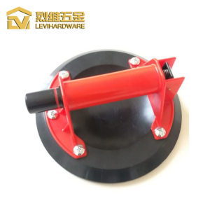 LV-601 Series 8" Industrial Vacuum Lifter - Professional Hand Pump Suction Cup in Safety Red & Deep Blue for Glass, Stone, and Tile