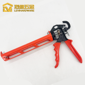 LV-9320E Professional High-Thrust Caulking Gun | Heavy Duty 10oz Skeleton Frame Sealant Gun with Non-Drip Precision Trigger