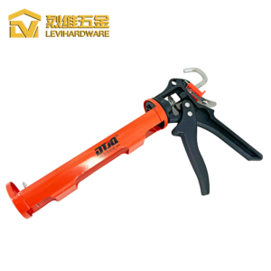Non-Drip Rotating Caulking Gun LV-9327Q8 | Industrial Grade 10oz Cartridge Gun for Corner Sealing & Professional Finish