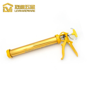 LV-9338-2A Premium Aluminum Sausage Caulking Gun | Professional 600ml Sealant Applicator | High-Thrust Labor-Saving Design