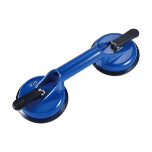 202B Blue Professional Aluminum Dual-Claw Vacuum Suction Cup, Heavy-Duty 140kg Capacity Glass & Stone Lifter for Large Format Tiles (复制)