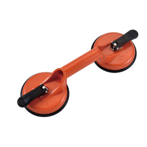 202B Professional Aluminum Dual-Claw Vacuum Suction Cup, Heavy-Duty 140kg Capacity Glass & Stone Lifter for Large Format Tiles