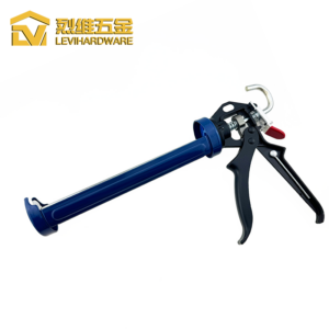 LV K5-B Professional Aluminum Caulking Gun | Integrated Seal Puncture Tool & Labor-Saving Drive | Heavy-Duty Manual Applicator