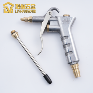 LV-122 High-Pressure Alloy Air Blow Gun, Ergonomic Pneumatic Dust Cleaner with Extended Nozzle for Machinery, Workshop, and Automotive Detailing