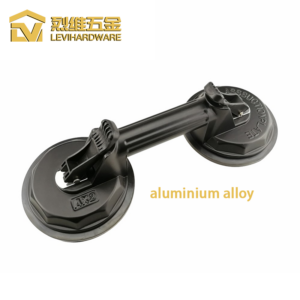 LV-202C Heavy-Duty Dual-Claw Suction Cup, 120kg Capacity Reinforced Aluminum Alloy Glass Lifter for Professional Tiling and Glazing
