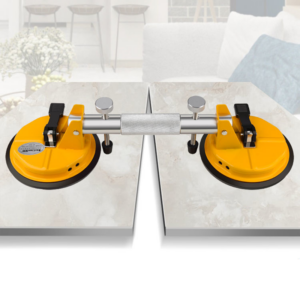 LV-202F Heavy-Duty Aluminum Seam Setter & Leveler, Adjustable Suction Cup Joiner for Professional Granite, Marble, and Quartz Countertop Installation