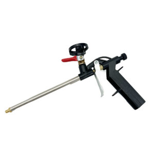 LV220 Ultimate All-Metal Foam Gun with Integrated Safety Ball Valve – Heavy-Duty Anti-Clog PU Applicator, Stainless Steel Barrel & Precision Flow Control
