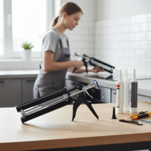 LV-250ML Heavy-Duty Dual-Component Caulking Gun | Professional 1:1 Two-Part Epoxy Applicator | High-Thrust Manual Glue Gun