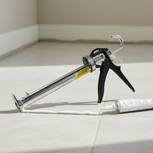 LV-324 Heavy Duty Chrome-Plated Iron Alloy Caulking Gun | Anti-Rust Manual Sealant Gun | Durable Smooth-Drive Applicator