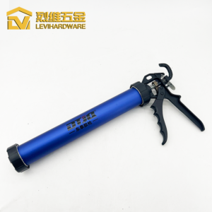 Professional 600ml Aluminum Sausage Gun LV9320B | High-Thrust 18:1 Sealant Applicator with Industrial Cobalt Blue Finish