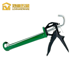 Professional Steel Alloy Caulking Gun LV9324 | Heavy Duty 10oz Manual Sealant Gun with Smooth Hex Rod for Precision Sealing
