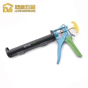 Premium Alloy Caulking Gun LV9328-B8 | Ergonomic T-Pull Manual Sealant Gun with Non-Drip Swivel Barrel