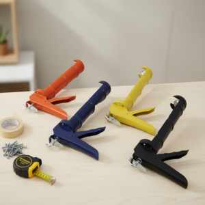 LV9330 Professional Iron Alloy Caulking Tool | High-Value Ratchet Manual Glue Gun for Large Scale Projects